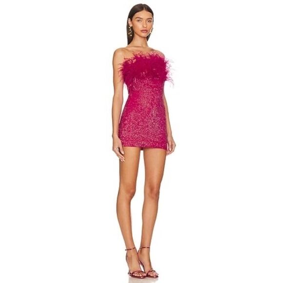 Retrofete Torin Dress in Fuchsia XL - Picture 2 of 10